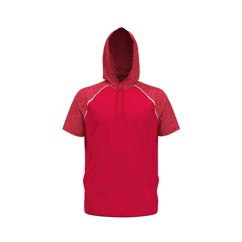 Sudadera con capucha de manga corta de secado rápido para hombre