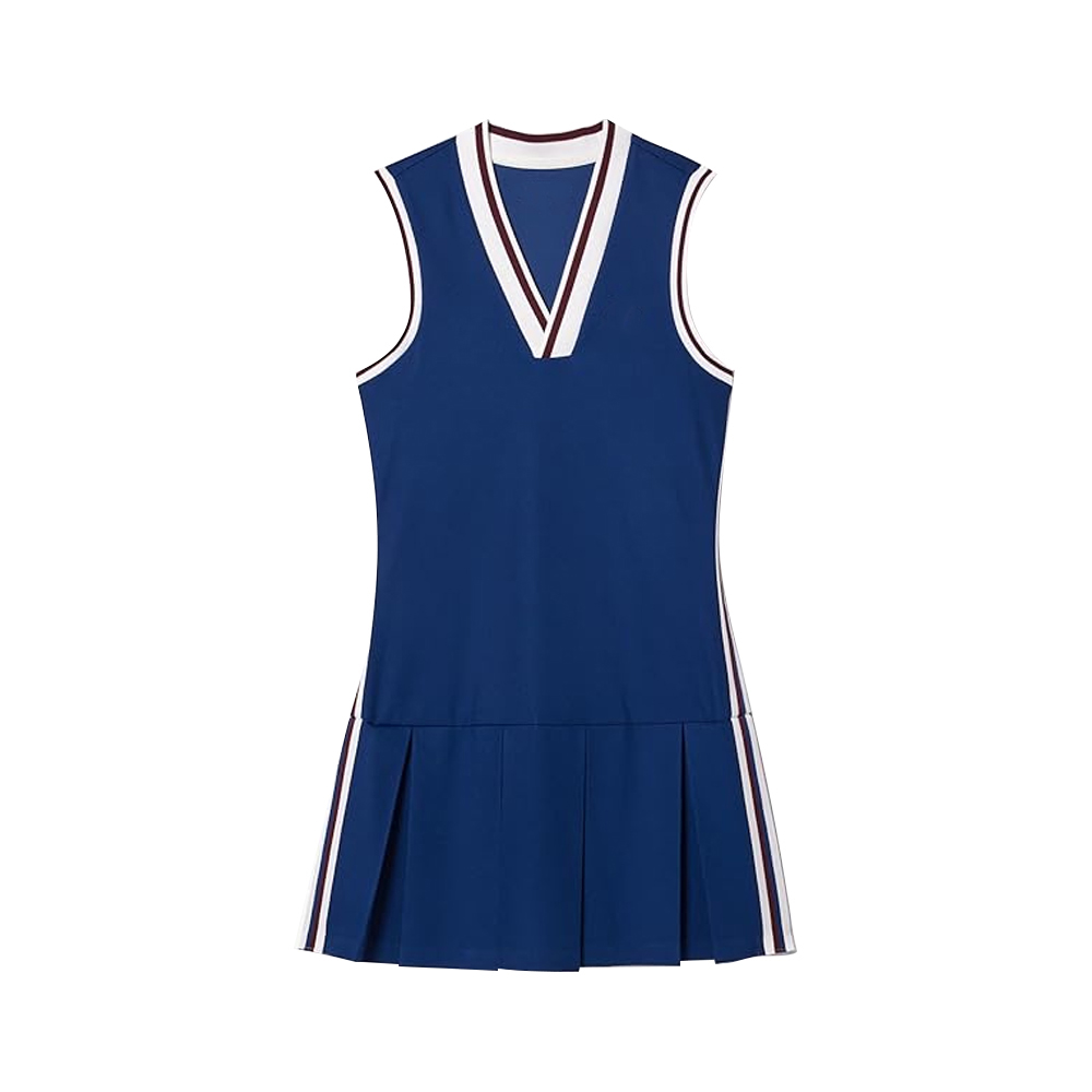 Vestido deportivo de costilla elástica de nailon para mujer