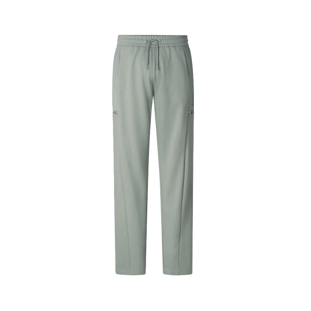 Pantalones casuales de pierna recta refrescantes de nailon verde claro 