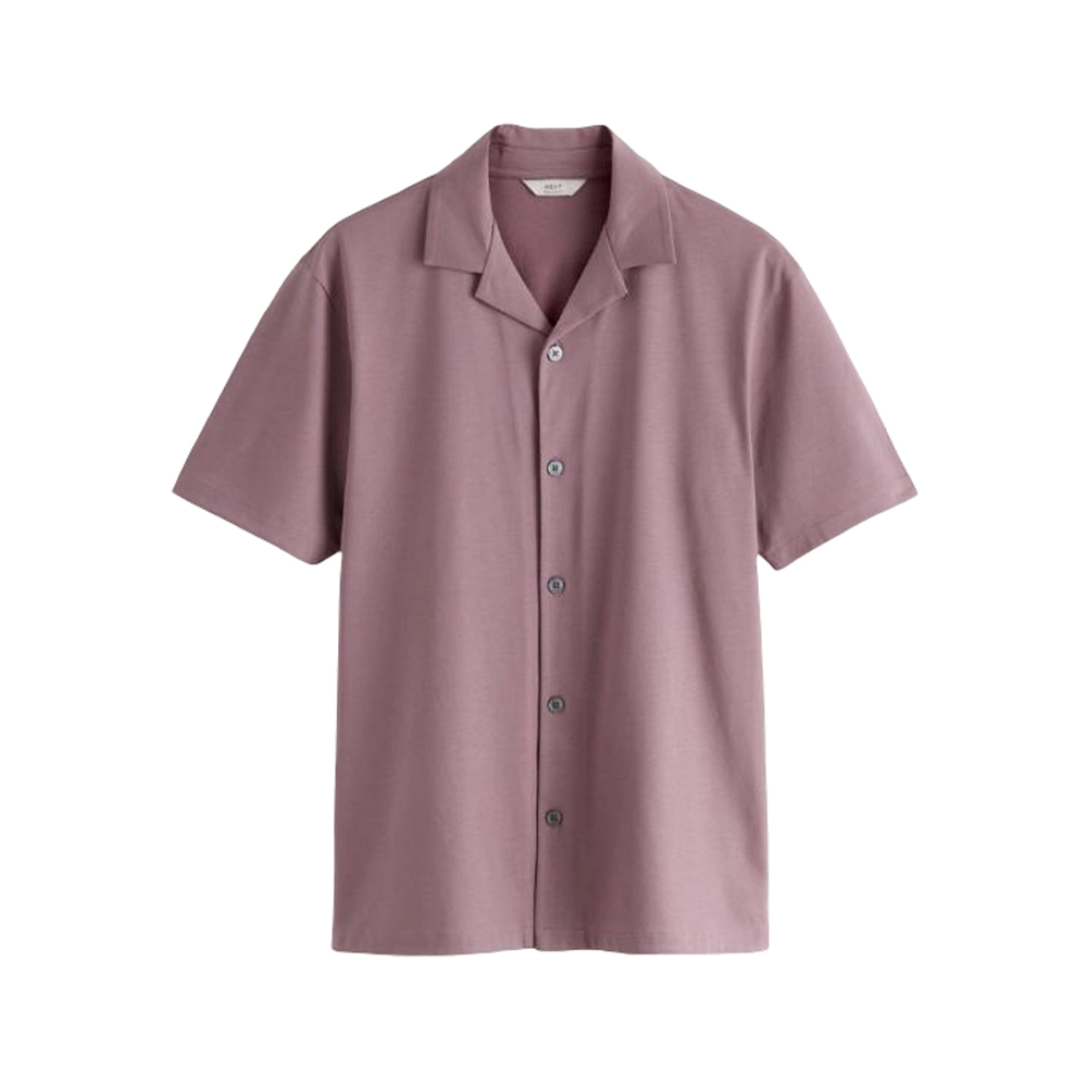 Camisa con botones de manga corta para ocio diario para hombre